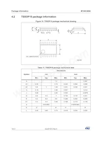 M74HC4094B1R數據表 頁面 14