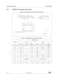 M74HC4094B1R Datasheet Page 14