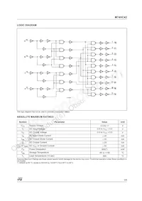 M74HC42TTR Datasheet Page 3
