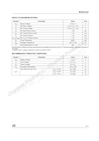 M74HC533TTR Datasheet Page 3