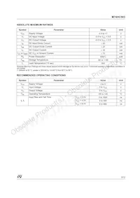M74HC563RM13TR Datasheet Page 3