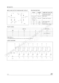M74HC573TTR Datasheet Pagina 2