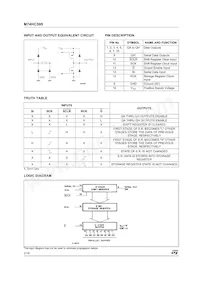 M74HC595B1R Datasheet Pagina 2