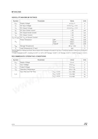 M74HC595B1R Datasheet Page 4