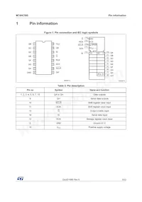 M74HC595TTR數據表 頁面 3