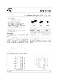 M74HCT138RM13TR Datasheet Cover