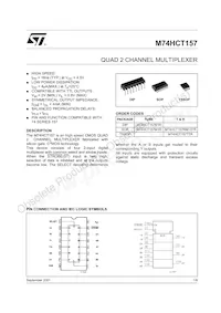 M74HCT157RM13TR Datasheet Cover