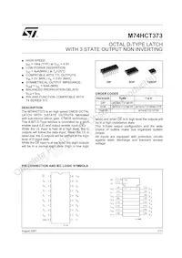 M74HCT373B1R Datenblatt Cover