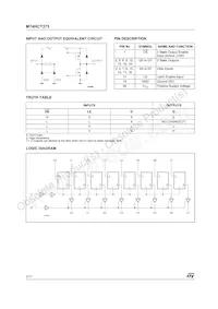 M74HCT373B1R Datasheet Pagina 2