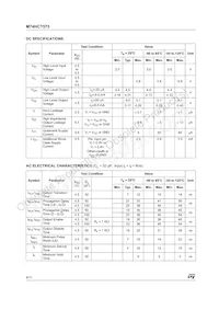 M74HCT573B1R Datasheet Page 4
