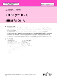 MB85R1001ANC-GE1 Datenblatt Cover