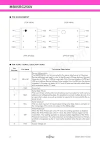 MB85RC256VPNF-G-JNERE1 Datasheet Page 2