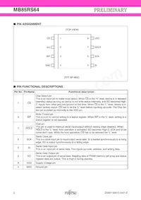 MB85RS64PNF-G-JNERE1 Datasheet Page 2