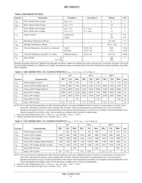 MC100E241FNR2G Datasheet Page 3