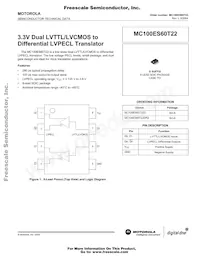 MC100ES60T22D Datasheet Cover