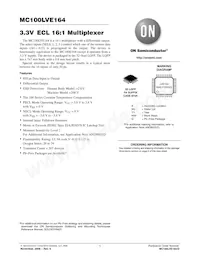 MC100LVE164FAR2G Datasheet Cover