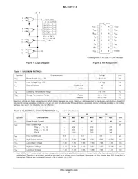 MC10H113PG Datasheet Page 2