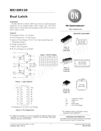 MC10H130PG Datasheet Cover