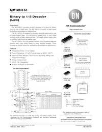 MC10H161PG Datasheet Cover