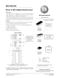 MC10H180PG Datasheet Cover