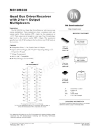 MC10H330PG Datasheet Cover