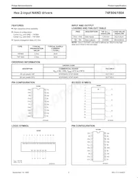 N74F1804D Datasheet Page 2