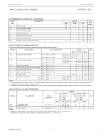 N74F1804D Datasheet Page 4