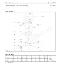 N74F283D Datasheet Page 3