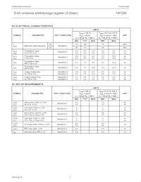 N74F299D Datasheet Page 7