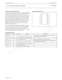 N74F786D Datasheet Page 3