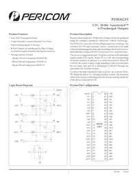 PI3B16215A Datenblatt Cover