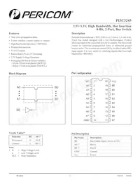 PI3C3245LE Datasheet Cover