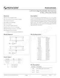 PI3C32X245BEX Datasheet Cover