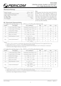 PI3CH200LEX Datasheet Page 2