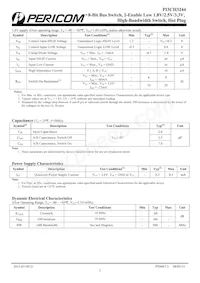 PI3CH3244LE Datasheet Page 3