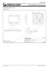 PI3CH3244LE Datasheet Page 7