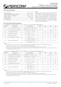 PI3CH3305UE Datasheet Page 2