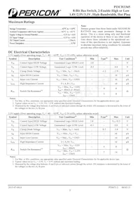 PI3CH3345LE Datasheet Page 2