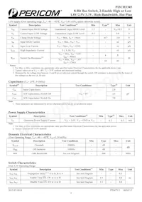 PI3CH3345LE Datasheet Page 3
