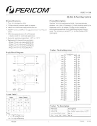 PI5C16210AEX Datasheet Copertura