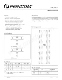 PI5C16211AEX Datasheet Cover