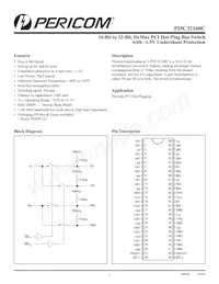 PI5C32160CAE Datasheet Cover