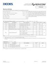 PI5C3303TEX Datasheet Page 2