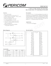 PI5C34171CAE Datasheet Cover
