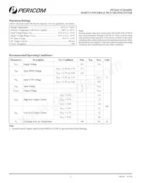 PI74ALVCH16501A Datasheet Page 3