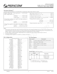 PI74AUC164245KE Datasheet Page 2