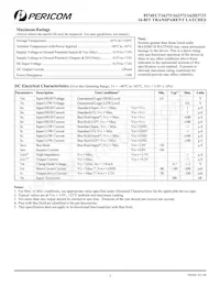 PI74FCT162373ATV Datasheet Page 3