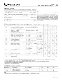 PI74LPT573AS Datasheet Page 2