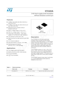 ST2329AQTR Datasheet Cover