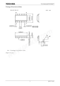 TC74AC04FN(F Datasheet Page 7